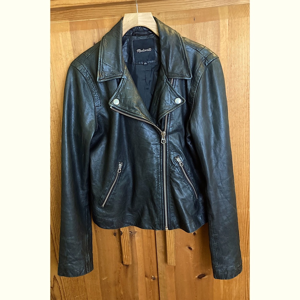 Madewell Washed Leather Moto Jacket